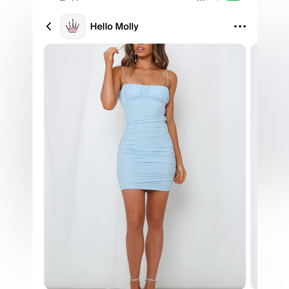 Hello Molly blue mini dress